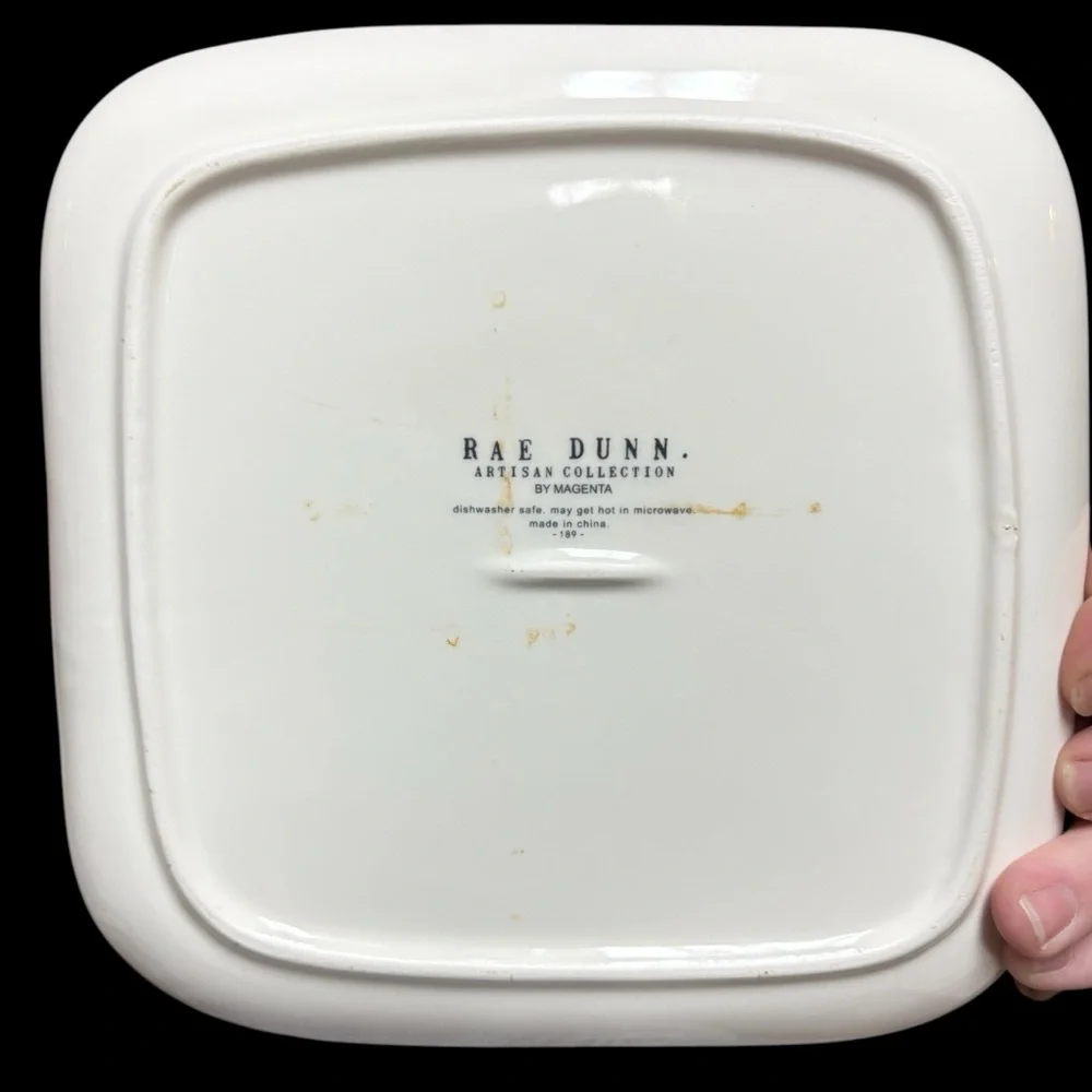 Rae Dunn Christmas Plates set of 4